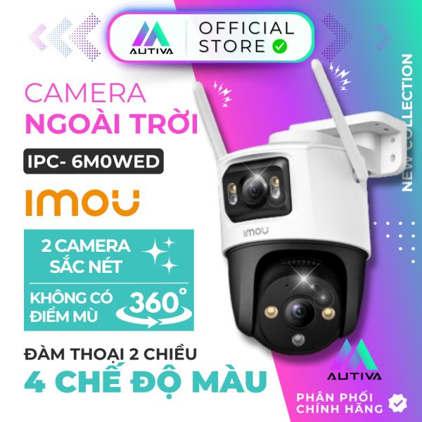 Camera Ngoài Trời IMOU Cruiser Dual 6MP IPC-S7XP-6M0WED Wifi - 2 Camera 0 góc mù tích hợp AI